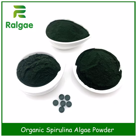 Alimentos orgânicos classificam microalgas Spirulina Spirulina de alta proteína
